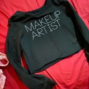 Artist makeup academy makeup artist cropped sweater